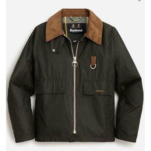 Barbour® X J.Crew Womens $400 Eddleston wax jacket Size 6 BQ276